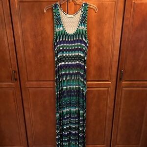Calvin Klein multicolored maxi dress size 10
